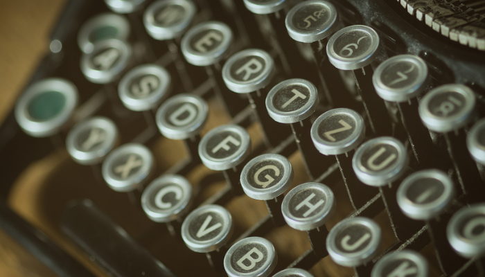 typewriter keys